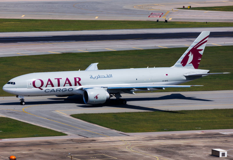 Photo of A7-BFQ - Qatar Air Cargo Boeing 777-F at HKG on AeroXplorer Aviation Database