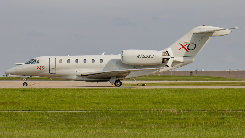 Photo of N793XJ - XOJet Cessna Citation 750 X at IND on AeroXplorer Aviation Database