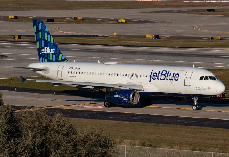 Photo of N793JB - JetBlue Airways Airbus A320 at TPA on AeroXplorer Aviation Database
