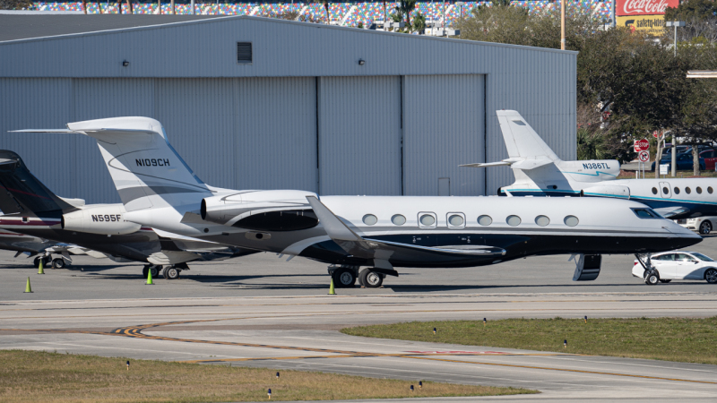 Photo of N109CH - PRIVATE Gulfstream G650 at DAB on AeroXplorer Aviation Database