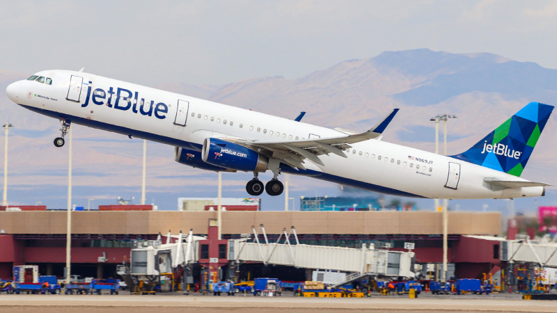 Photo of N969JT - JetBlue Airways Airbus A321-200 at LAS on AeroXplorer Aviation Database