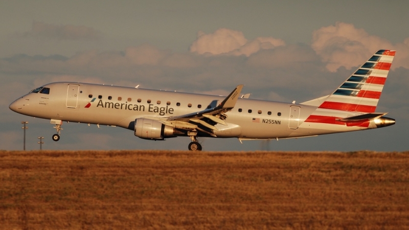 Photo of N225NN - American Eagle  Embraer E175 at DFW on AeroXplorer Aviation Database