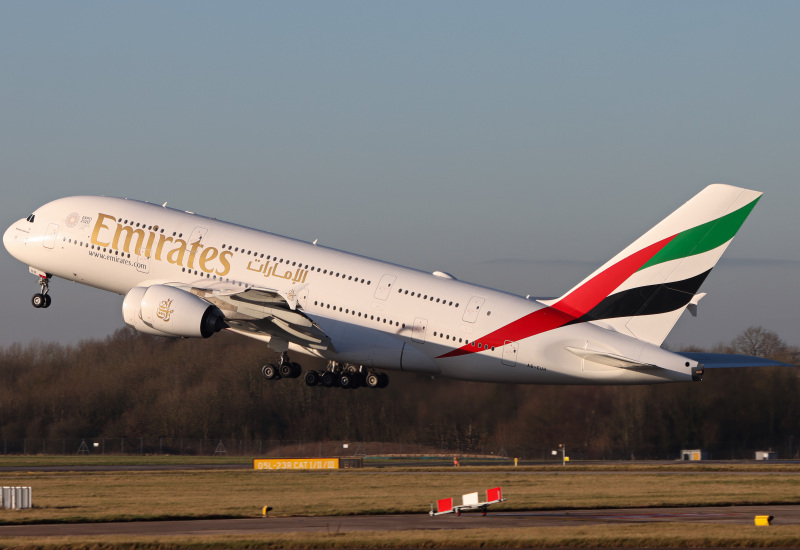 Photo of A6-EUH - Emirates Airbus A380-800 at MAN on AeroXplorer Aviation Database