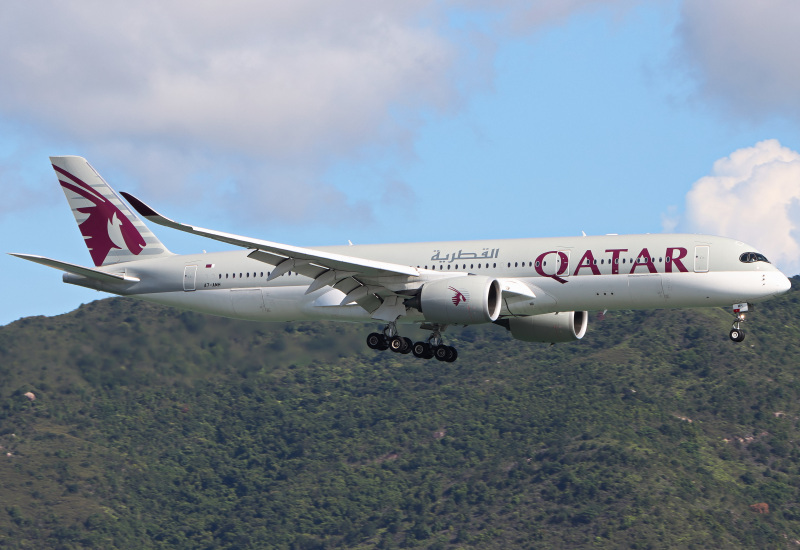 Photo of A7-AMH - Qatar Airways Airbus A350-900 at HKG on AeroXplorer Aviation Database