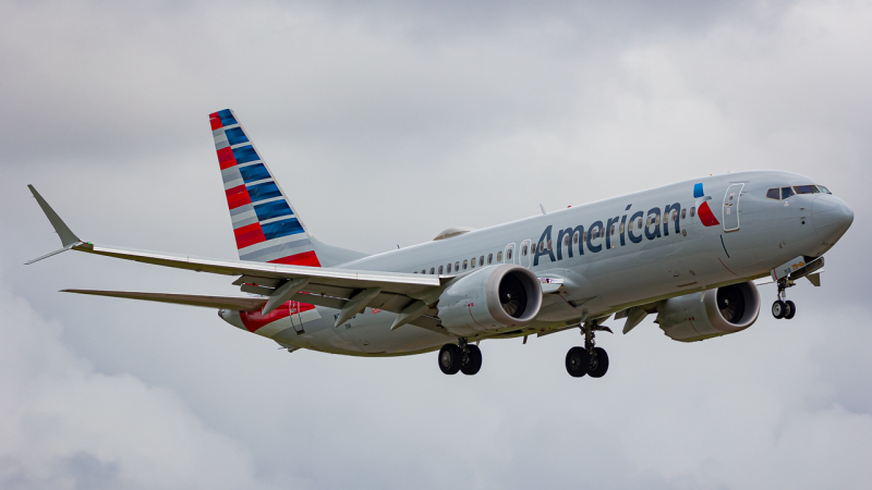 Photo of N303RG - American Airlines Boeing 737 MAX 8 at MIA on AeroXplorer Aviation Database