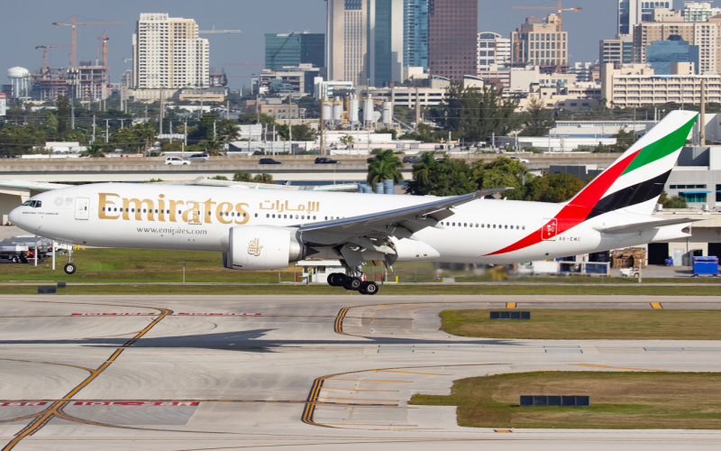 Photo of A6-EWC - Emirates Boeing 777-200LR at FLL on AeroXplorer Aviation Database