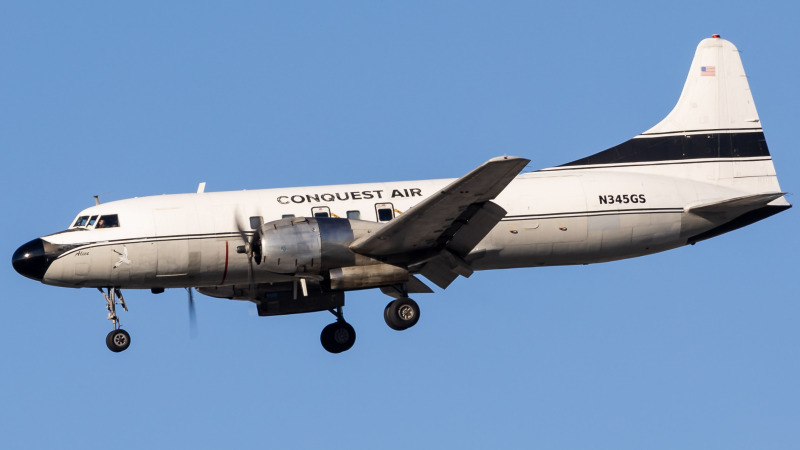 Photo of N345GS - Conquest Air Cargo Convair C-131F Samaritan at MIA on AeroXplorer Aviation Database