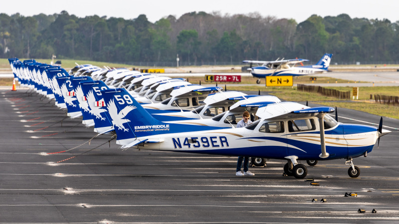 Photo of N459ER - Embry-Riddle Aeronautical University Cessna C-172 at DAB on AeroXplorer Aviation Database