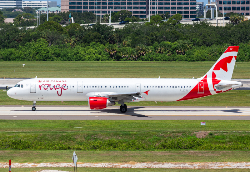 Photo of C-GYGU - Air Canada Rouge Airbus A321-200 at TPA on AeroXplorer Aviation Database