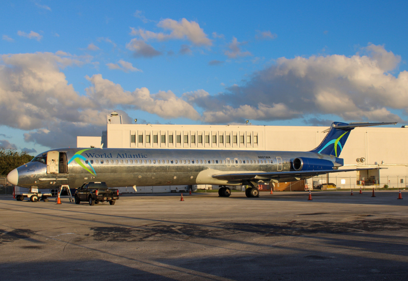 Photo of N801WA - World Atlantic Airlines McDonnell Douglas MD-83 at MIA on AeroXplorer Aviation Database