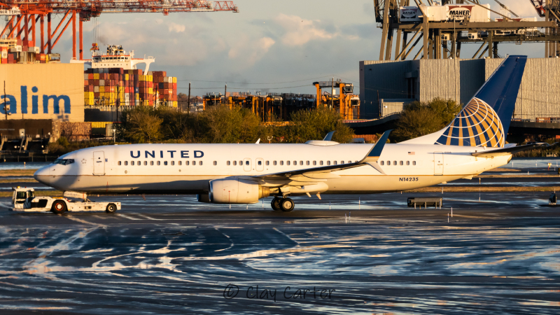 Photo of N14235 - United Airlines Boeing 737-800 at EWR on AeroXplorer Aviation Database