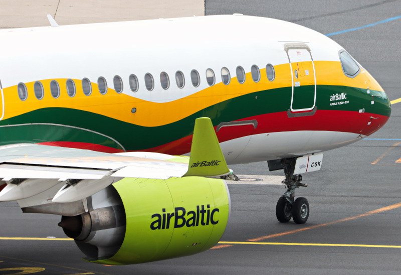 Photo of YL-CSK - Air Baltic Airbus A220-300 at FRA on AeroXplorer Aviation Database