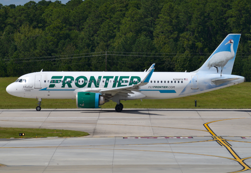 Photo of N358FR - Frontier Airlines Airbus A320NEO at RDU on AeroXplorer Aviation Database