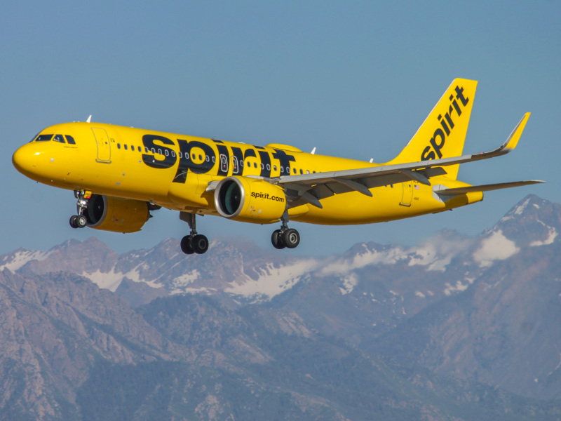 Photo of N495NK - Spirit Airlines Airbus A320NEO at SLC on AeroXplorer Aviation Database