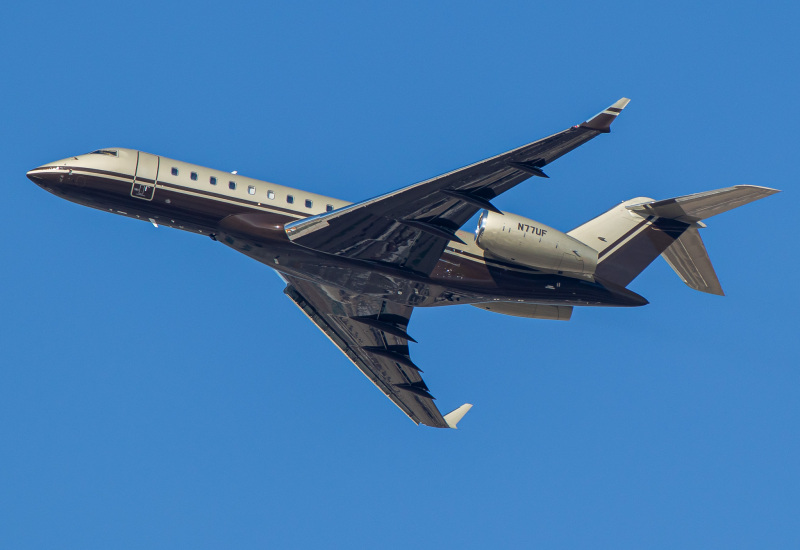 Photo of N77UF - PRIVATE Bombardier BD-700-1A10 Global Express XRS at LAX on AeroXplorer Aviation Database
