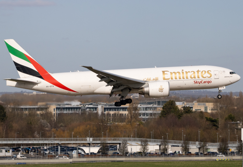 Photo of A6-EFN - Emirates SkyCargo Boeing 777-F at LHR on AeroXplorer Aviation Database