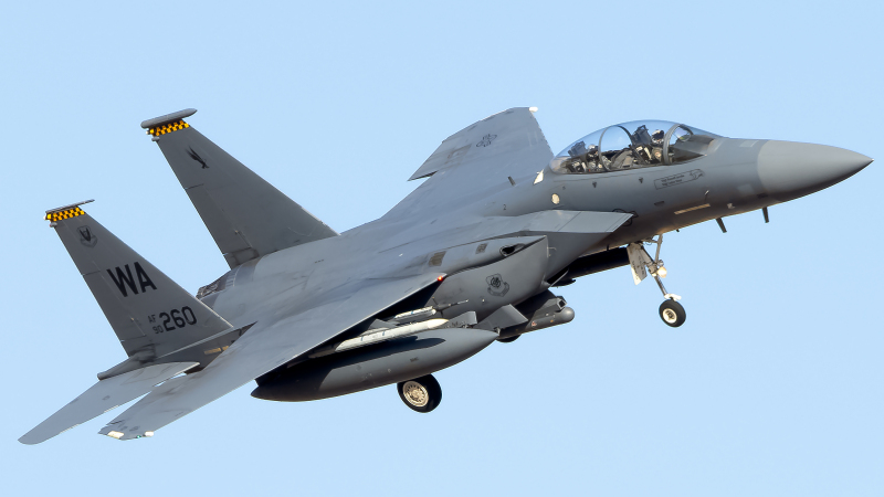 Photo of 90-0260 - USAF - United States Air Force McDonnell Douglas F-15E Strike Eagle at LSV on AeroXplorer Aviation Database