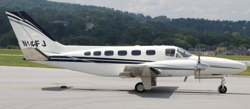 Photo of N14FJ - PRIVATE Cessna 441 Conquest II at CXY on AeroXplorer Aviation Database