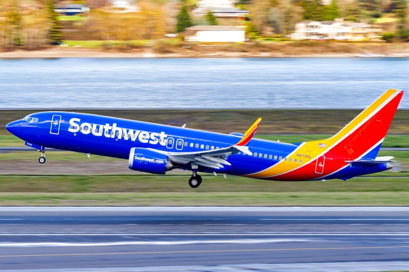 Photo of N8735L - Southwest Airlines Boeing 737 MAX 8 at PDX on AeroXplorer Aviation Database