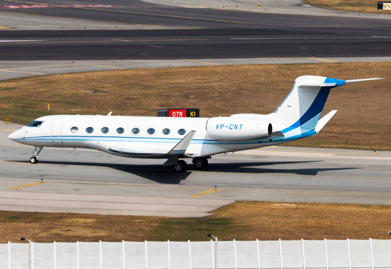 Photo of VP-CNT - PRIVATE Gulfstream G650ER at HKG on AeroXplorer Aviation Database