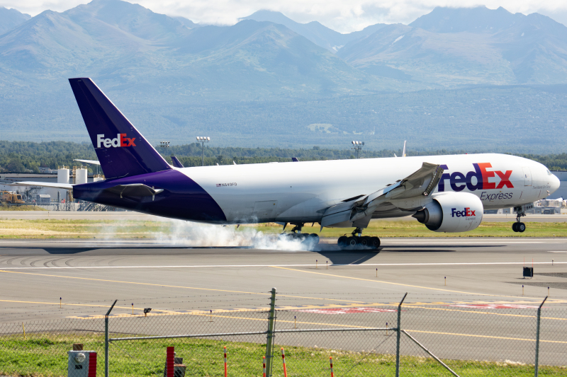 Photo of N849FD - FedEx Boeing 777-F at ANC on AeroXplorer Aviation Database