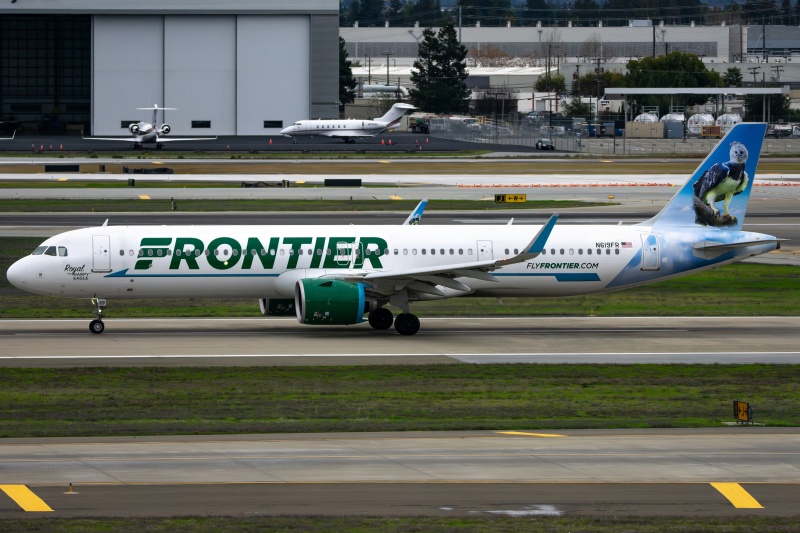 Photo of N619FR - Frontier Airlines Airbus A321NEO at SJC on AeroXplorer Aviation Database