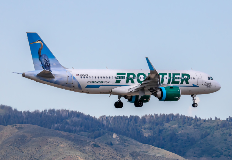 Photo of N334FR - Frontier Airlines Airbus A320neo at BOI on AeroXplorer Aviation Database