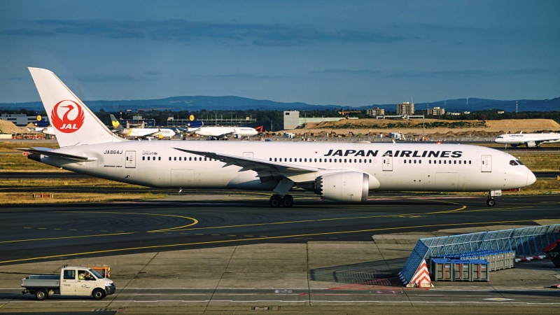 Photo of JA864J - Japan Airlines Boeing 787-9 at FRA on AeroXplorer Aviation Database