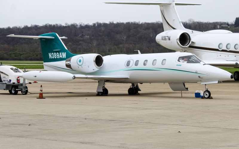 Photo of N389AW - PRIVATE  Learjet 35 at LUK on AeroXplorer Aviation Database