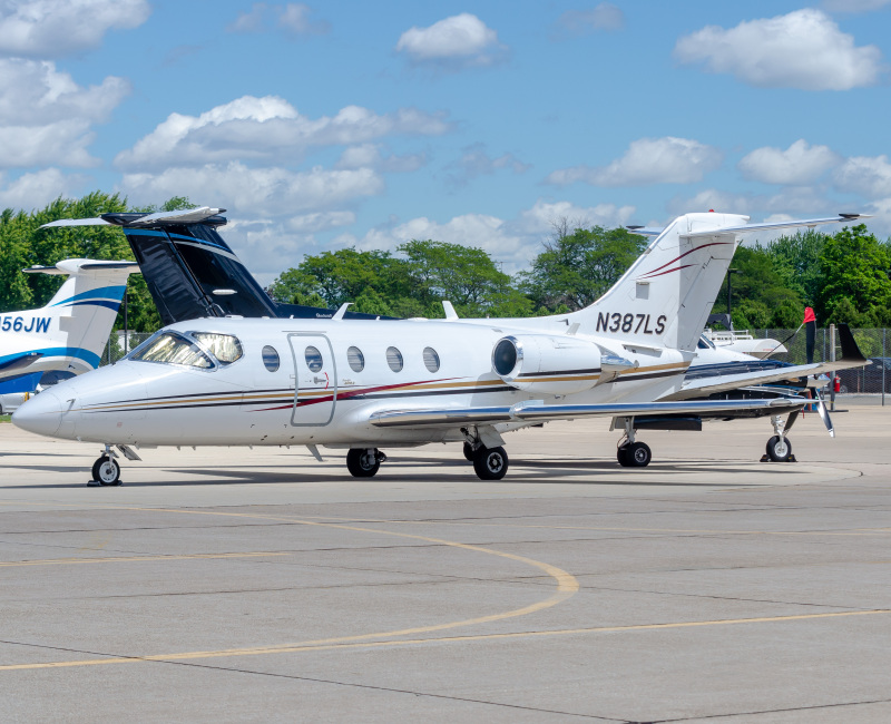Photo of N387LS - PRIVATE Beechjet 400A at OSH on AeroXplorer Aviation Database