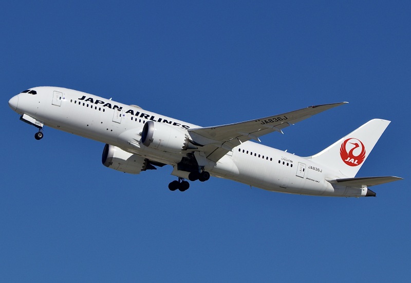 Photo of JA836J - Japan Airlines Boeing 787-8 at SAN on AeroXplorer Aviation Database