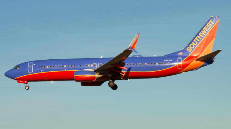 Photo of N8631A - Southwest Airlines Boeing 737-800 at BWI on AeroXplorer Aviation Database