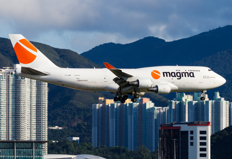 Photo of TF-AMP - Magma Aviation Boeing 747-400F at HKG on AeroXplorer Aviation Database