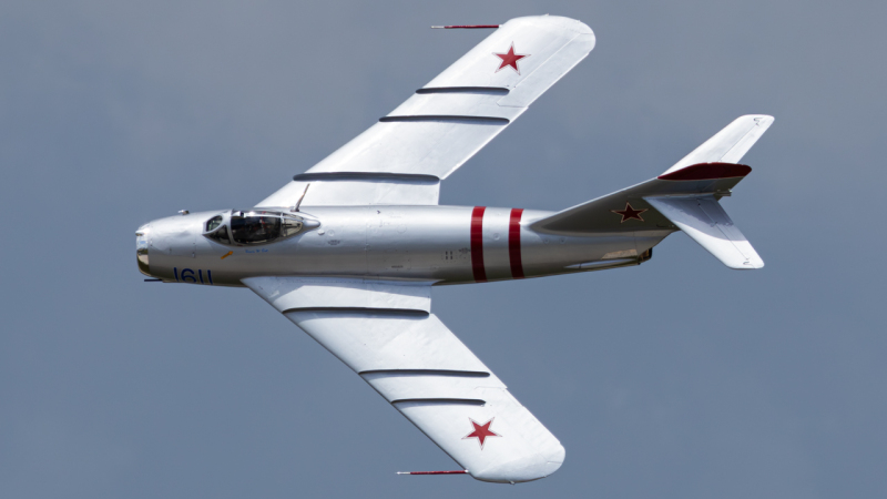 Photo of NX217SH - PRIVATE Mikoyan-Gurevich MiG-17 at KDAY on AeroXplorer Aviation Database
