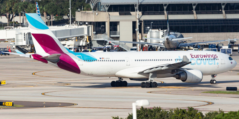 Photo of D-AXGE - Eurowings Airbus A330-200 at TPA on AeroXplorer Aviation Database
