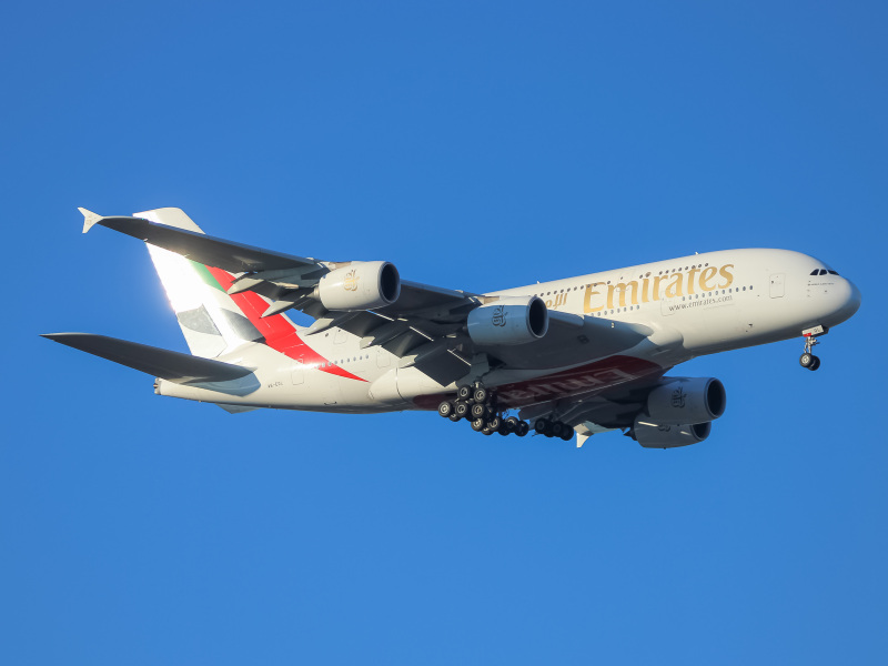 Photo of A6-EOL - Emirates Airbus A380-800 at IAD on AeroXplorer Aviation Database