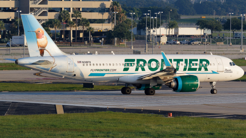 Photo of N318FR - Frontier Airlines Airbus A320NEO at TPA on AeroXplorer Aviation Database