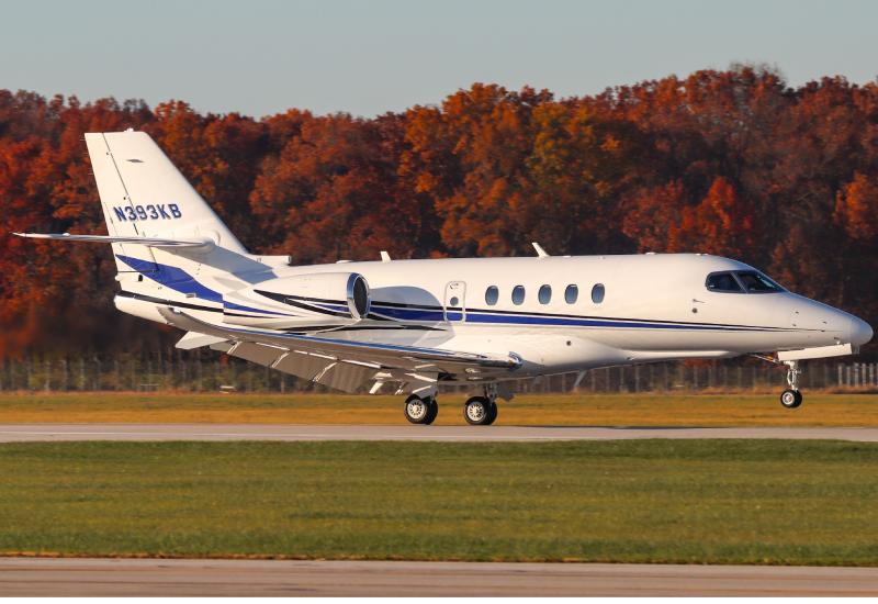 Photo of N393KB - PRIVATE Cessna Citation Latitude at OSU on AeroXplorer Aviation Database