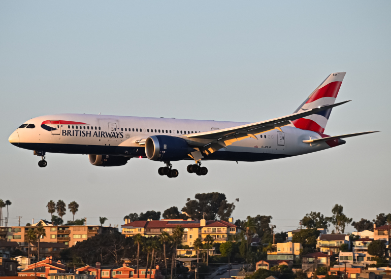 Photo of G-ZBJF - British Airways Boeing 787-8 at SAN on AeroXplorer Aviation Database