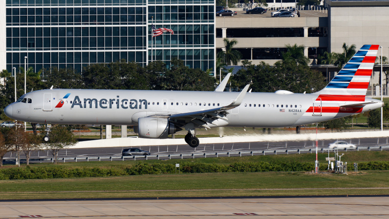 Photo of N428AA - American Airlines Airbus A321NEO at TPA on AeroXplorer Aviation Database