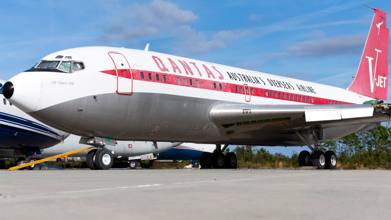 Photo of N707JT - Jett Clipper Johnny Boeing 707 at BQK on AeroXplorer Aviation Database