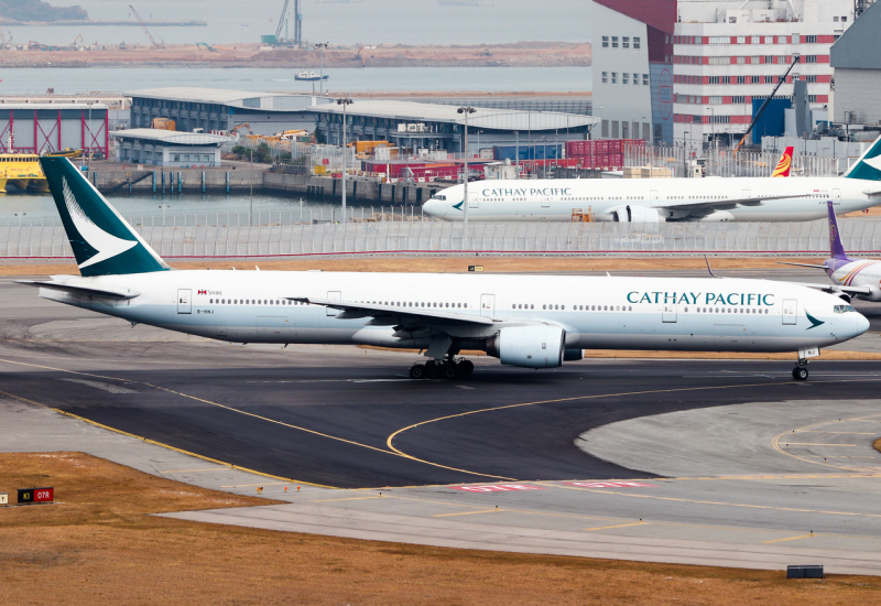 Photo of B-HNQ - Cathay Pacific Boeing 777-300 at HKG on AeroXplorer Aviation Database