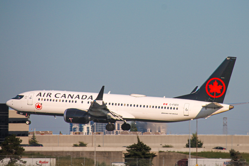 Photo of C-FSES - Air Canada Boeing 737 MAX 8 at YYZ on AeroXplorer Aviation Database