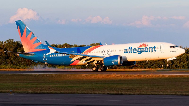 Photo of N811NV - Allegiant  Boeing 737-8-200 MAX at PIE on AeroXplorer Aviation Database