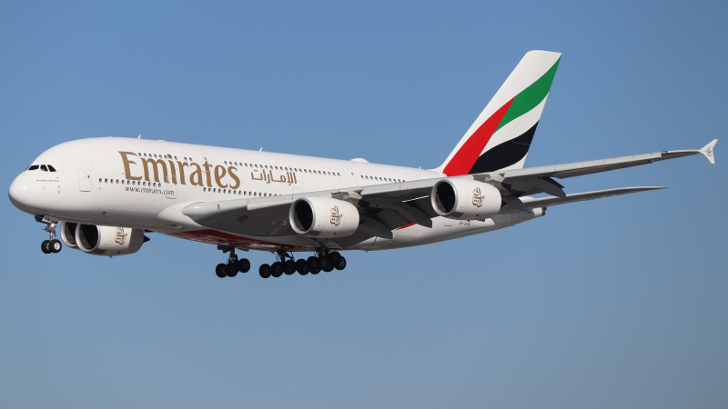 Photo of A6-EVN - Emirates Airbus A380-800 at LAX on AeroXplorer Aviation Database
