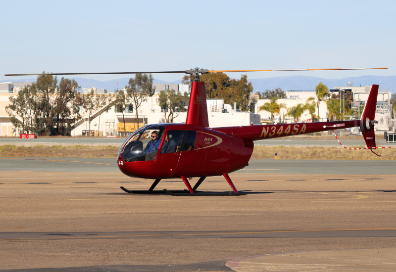 Photo of N344SA - PRIVATE Robinson R44 at MYF on AeroXplorer Aviation Database