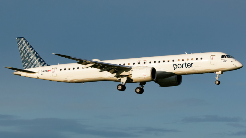 Photo of C-GZQB - Porter Airlines Embraer E195-E2 at MCO on AeroXplorer Aviation Database