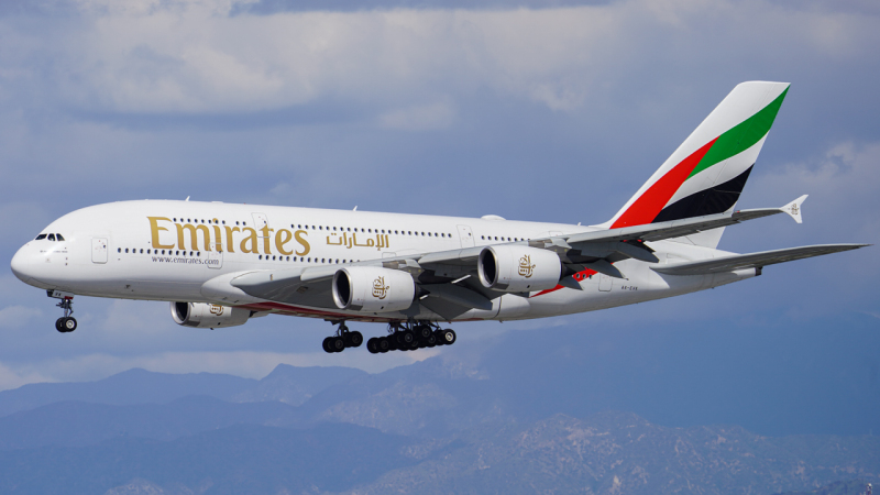 Photo of A6-EVK - Emirates Airbus A380-800 at LAX on AeroXplorer Aviation Database