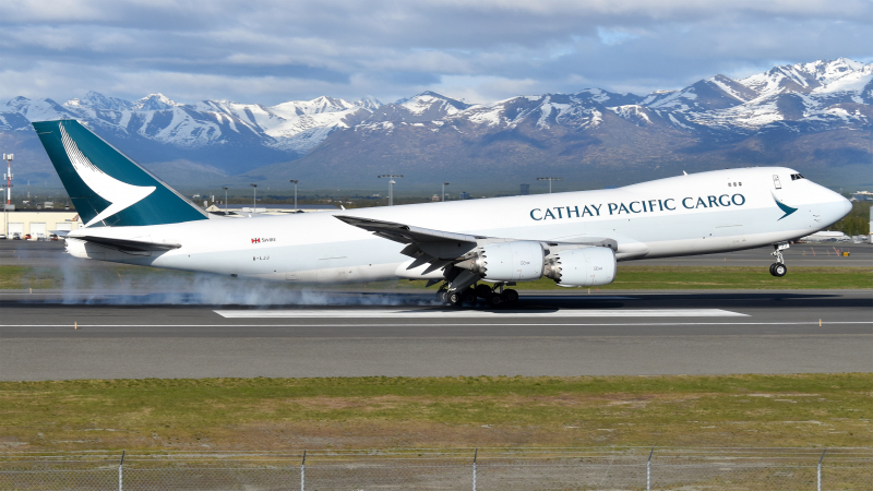 Photo of B-LJJ - Cathay Pacific Cargo Boeing 747-8F at ANC on AeroXplorer Aviation Database
