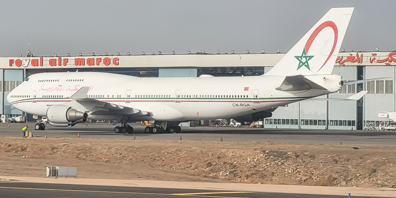 Photo of CN-RGA - Moroccan Government  Boeing 747-400 at CMN on AeroXplorer Aviation Database